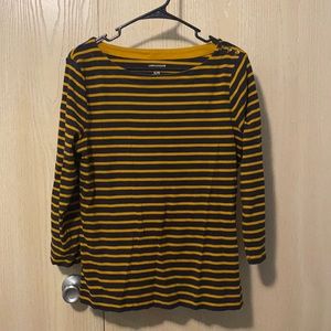 Mustard and Navy Top, SZ XL